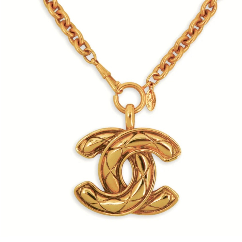 Chanel Vintage Quilted CC XL Necklace/Belt